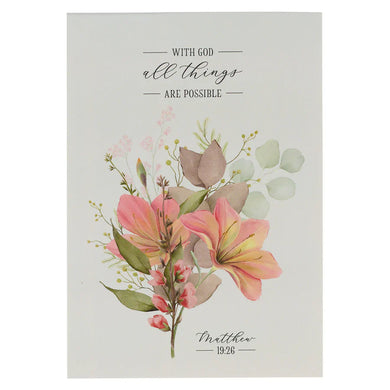 Small Notepad: With God All Things Are P - Christian Art Publishers