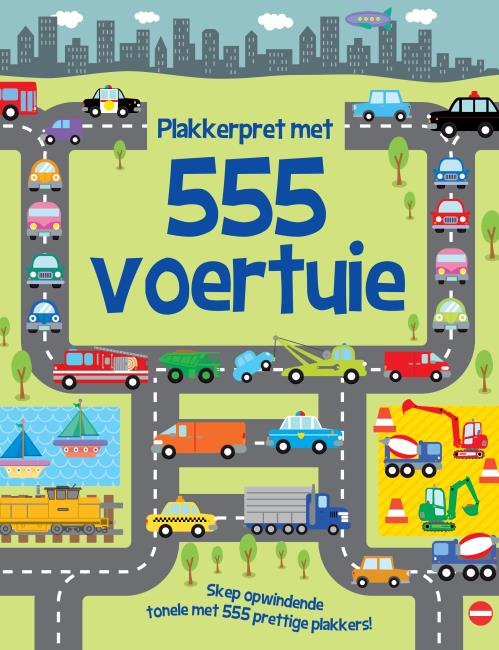 Plakkerpret met 555 voertuie - Imagine That Publishing