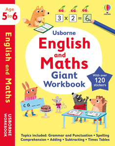 English & Maths Giant WB 5-6 years - Usborne