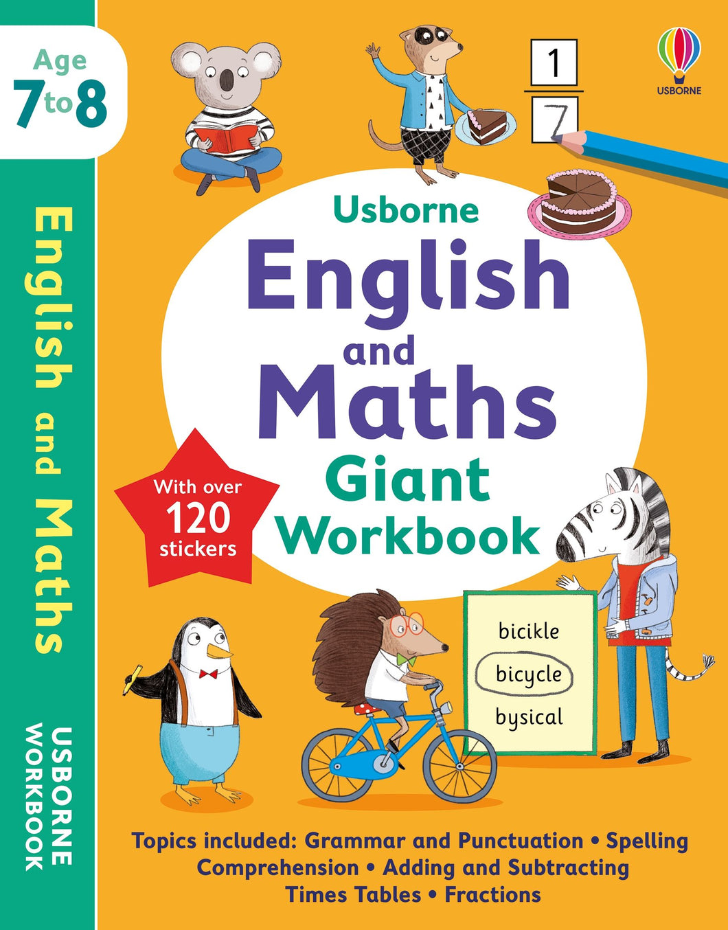 English & Maths Giant WB 7-8 years - Usborne