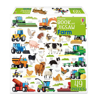 Book & Jigsaw: Farm - Usborne