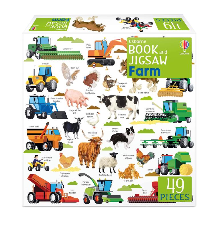 Book & Jigsaw: Farm - Usborne