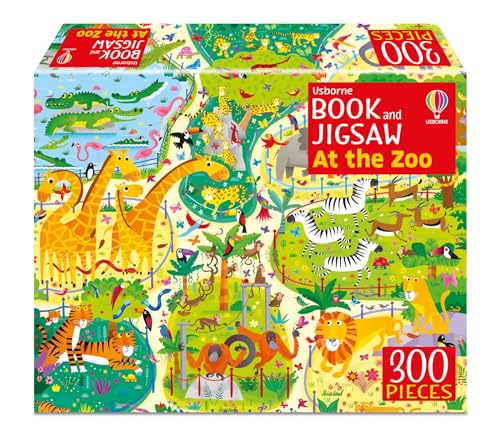 Book & Jigsaw: At The Zoo - Usborne