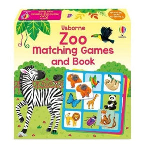 Matching Games And Book: Zoo - Usborne