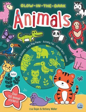 Glow-in-the-Dark Animals Sticker Book - L ; Walker, B Regan